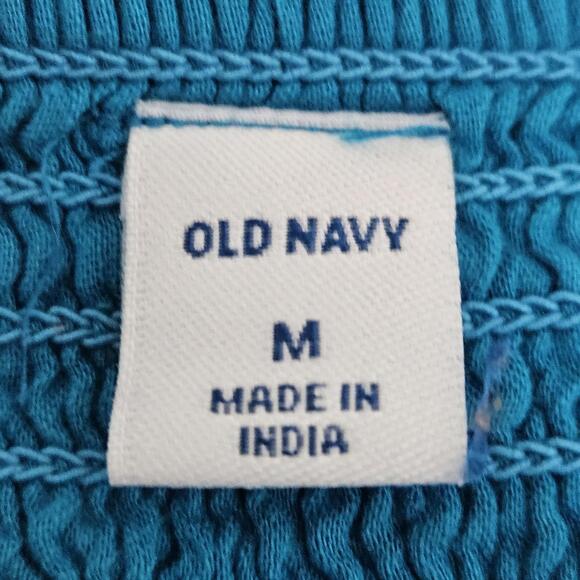 Old Navy Tropical Smocked Tiered Midi Sundress Beach Vacation Womens Size Medium - Picture 9 of 11